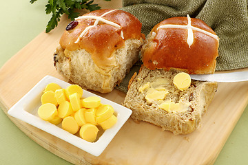 Image showing Hot Cross Buns