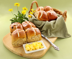 Image showing Hot Cross Buns