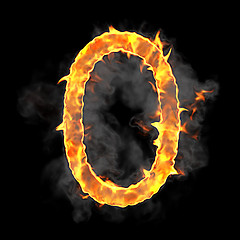 Image showing Burning and flame font 0 numeral 