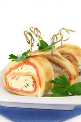 Image showing Salmon Pancakes