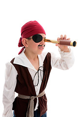 Image showing Pirate looking through scope