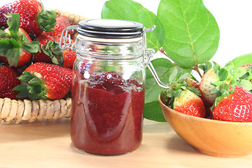 Image showing Strawberry jam