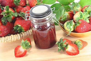 Image showing Strawberry jam