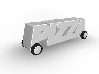 Image showing pizza service