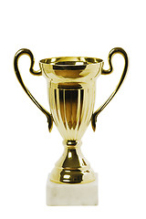 Image showing Trophy isolated on white background 