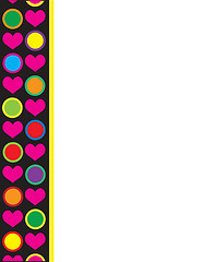 Image showing Heart and Circle Border