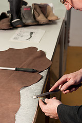 Image showing Leather manufacture