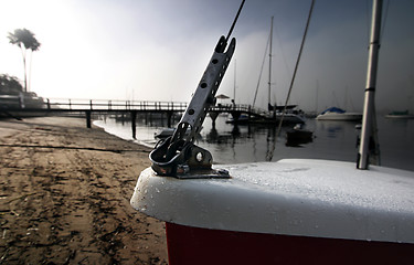 Image showing Boat on the coast of California