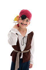Image showing Smiling Pirate boy