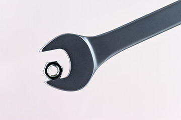 Image showing Wrong sized wrench with smaller nut