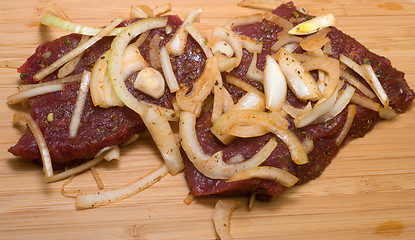 Image showing Marinated meat.