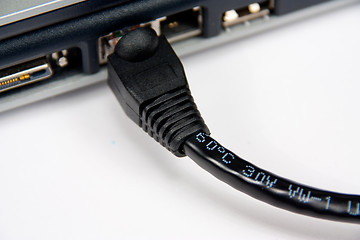 Image showing Ethernet cable connected