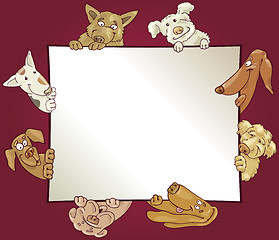 Image showing frame with dogs