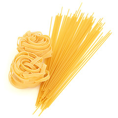 Image showing Spaghetti and Tagliatelle