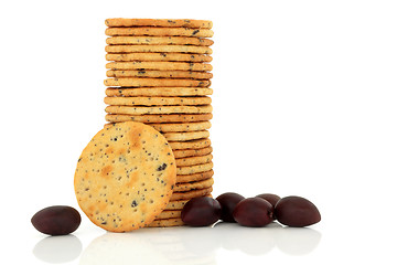 Image showing Olive Cracker Biscuits