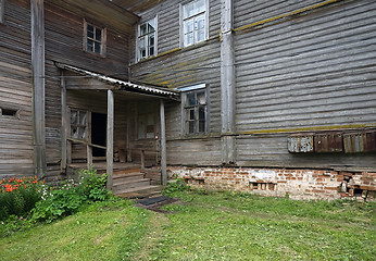 Image showing old wooden porch