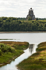 Image showing old russian wooden church