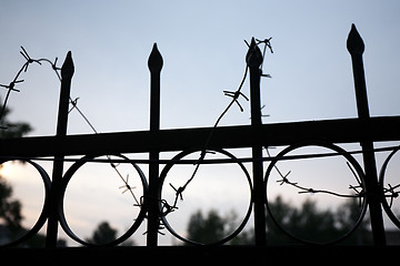 Image showing prison fence