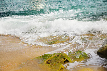 Image showing wave on beach