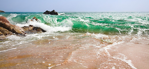 Image showing wave on beach