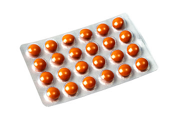 Image showing Set of pills isolated on white