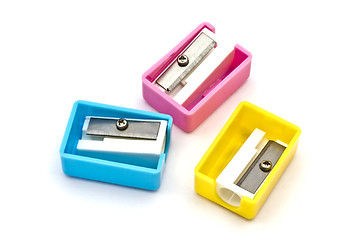 Image showing Colorful Pencil Sharpeners