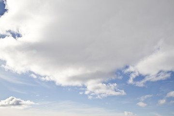 Image showing Beautiful blue sky and white clouds 