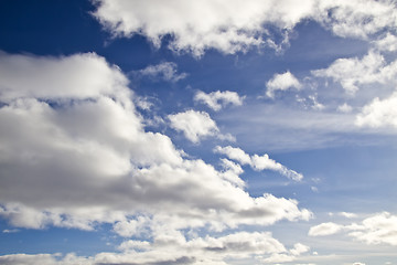 Image showing Blue sky and white clouds 
