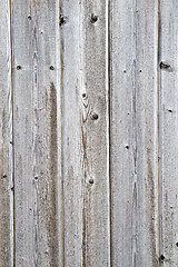 Image showing Fence weathered wood background closeup 
