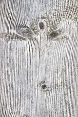 Image showing Fence weathered wood background closeup 