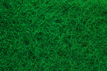 Image showing Green abrasive sponge texture background