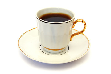 Image showing white cup of coffee