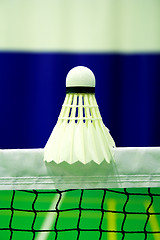 Image showing shot of badminton shuttlecock