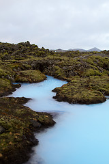 Image showing Turquoise water at the Blue Lagoon