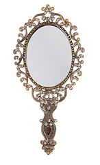 Image showing Retro style looking mirror