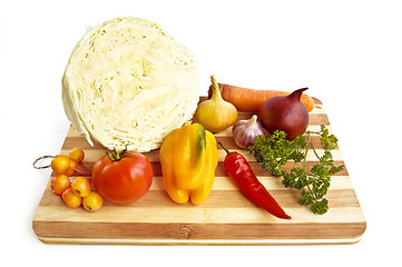 Image showing Vegetables on the board
