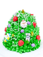 Image showing Cake like Christmas tree