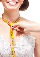 Image showing Measuring the size of neck