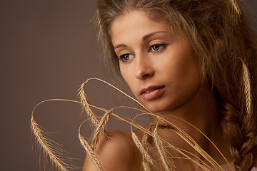 Image showing Rural woman portrait