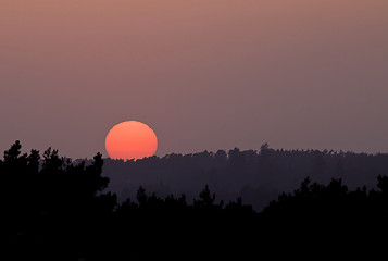 Image showing Ashdown Sunset