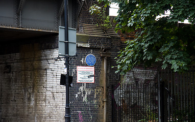 Image showing Flying Bomb Blue Plaque