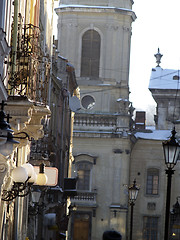 Image showing Streets of ancient Lviv