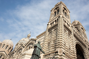 Image showing Mgr. Belsunce's statue, Cathedral La Major,