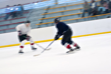 Image showing Hockey Players On the Ice