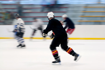 Image showing Hockey Players On the Ice