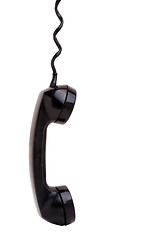 Image showing Old Phone Handset Hanging
