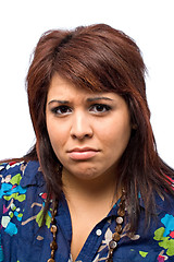 Image showing Sad Faced Woman