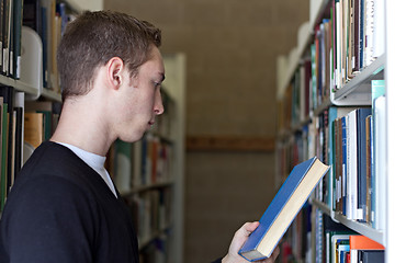 Image showing Student at the Library