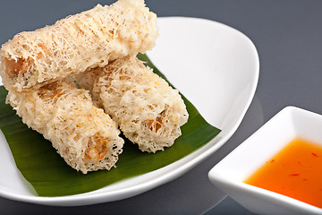 Image showing Crunchy Thai Egg Rolls