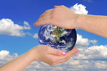 Image showing earth in hands